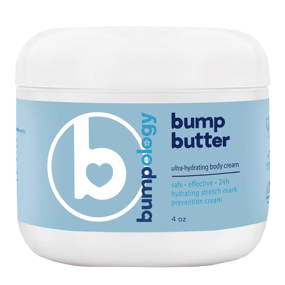 Bumpology front packaging showing jar and label, highlighting clear product branding