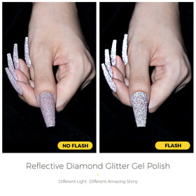 BURANO swatch on tip revealing multi-tonal reflection benefit: true color preview