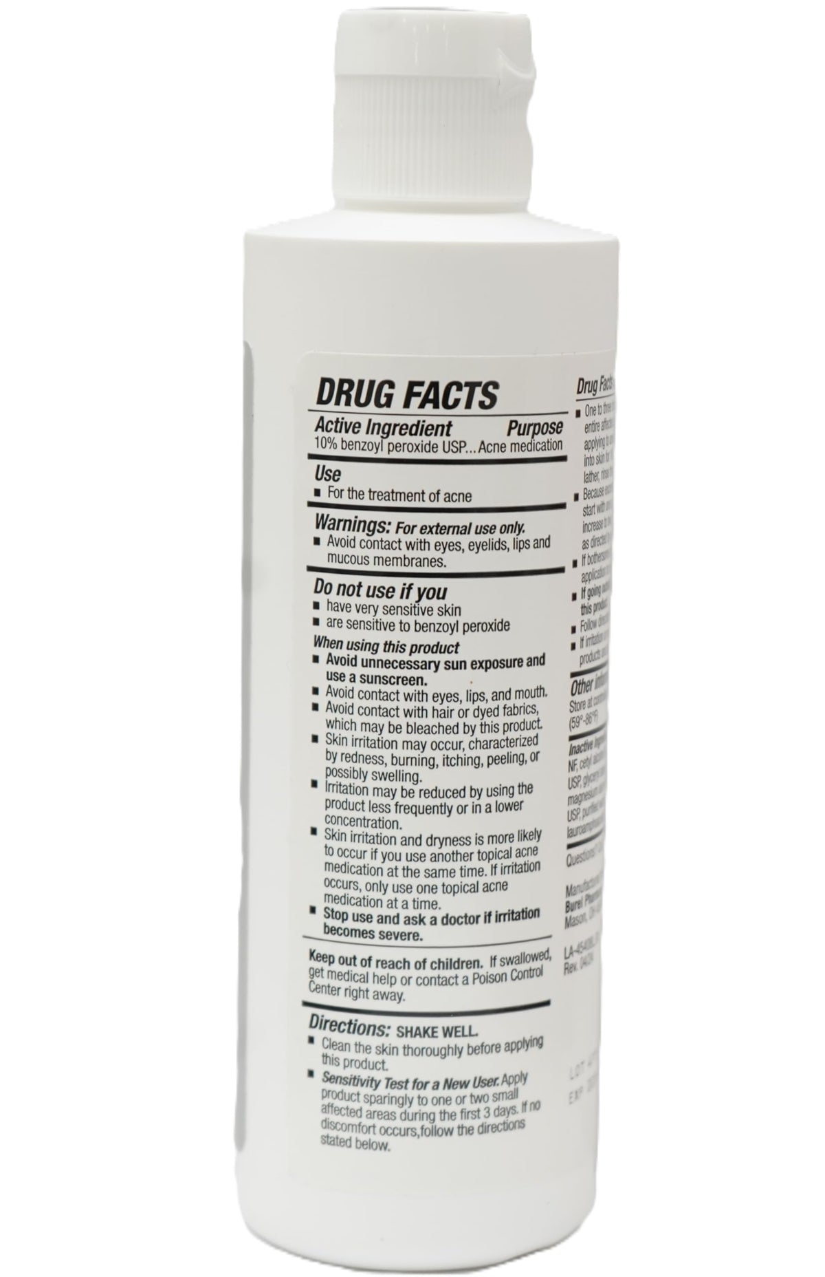 Burelpharma gel texture close-up dispensed on fingertip, clear controlled application benefit