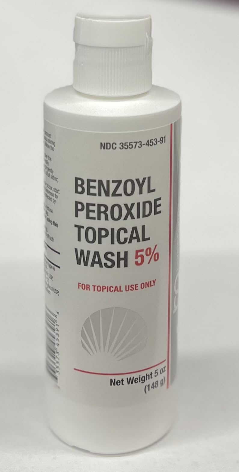 BurelPharma front packaging showing 5% benzoyl peroxide and benefits