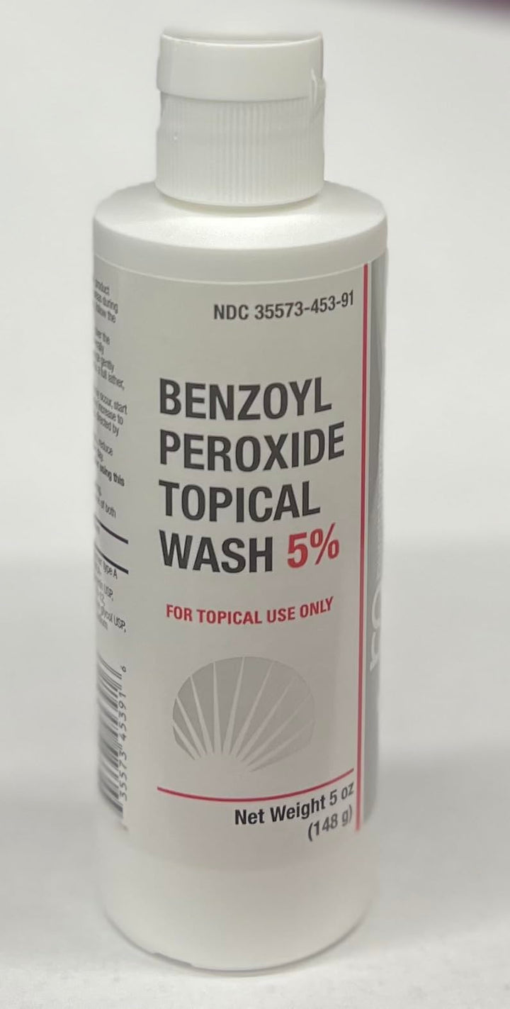 BurelPharma front packaging showing 5% benzoyl peroxide and benefits