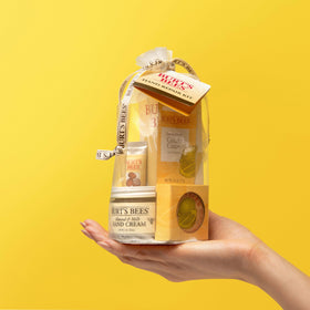 Burt's Bees almond milk cream texture displayed for fast-absorbing moisture benefit