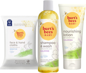 Burt's Bees front packaging showing the full baby gift set and convenience