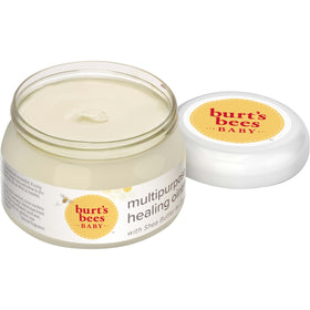 Burt's Bees open tub texture close-up showing rich ointment for deep moisturization