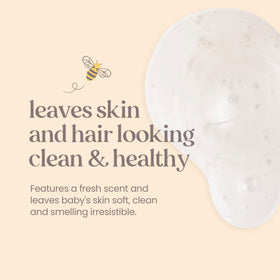 close-up foam texture from Burt's Bees showing gentle lather benefit