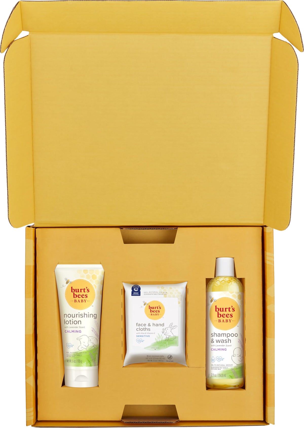 Burt's Bees baby products in bathtime lifestyle scene calming routine
