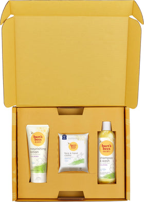 Burt's Bees baby products in bathtime lifestyle scene calming routine