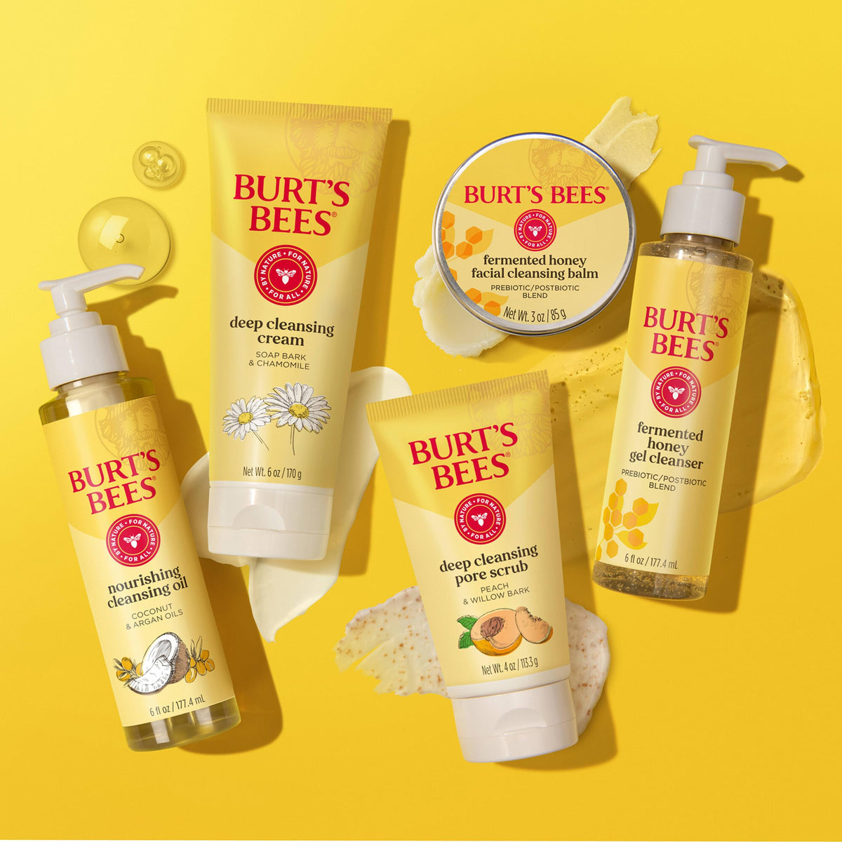 Burt's Bees on bathroom shelf in lifestyle scene for daily routine use