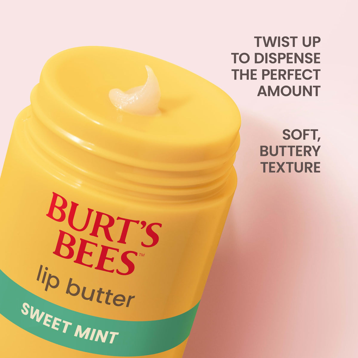 Burt's Bees beeswax detail illustrating protective barrier and long-lasting hydration benefit