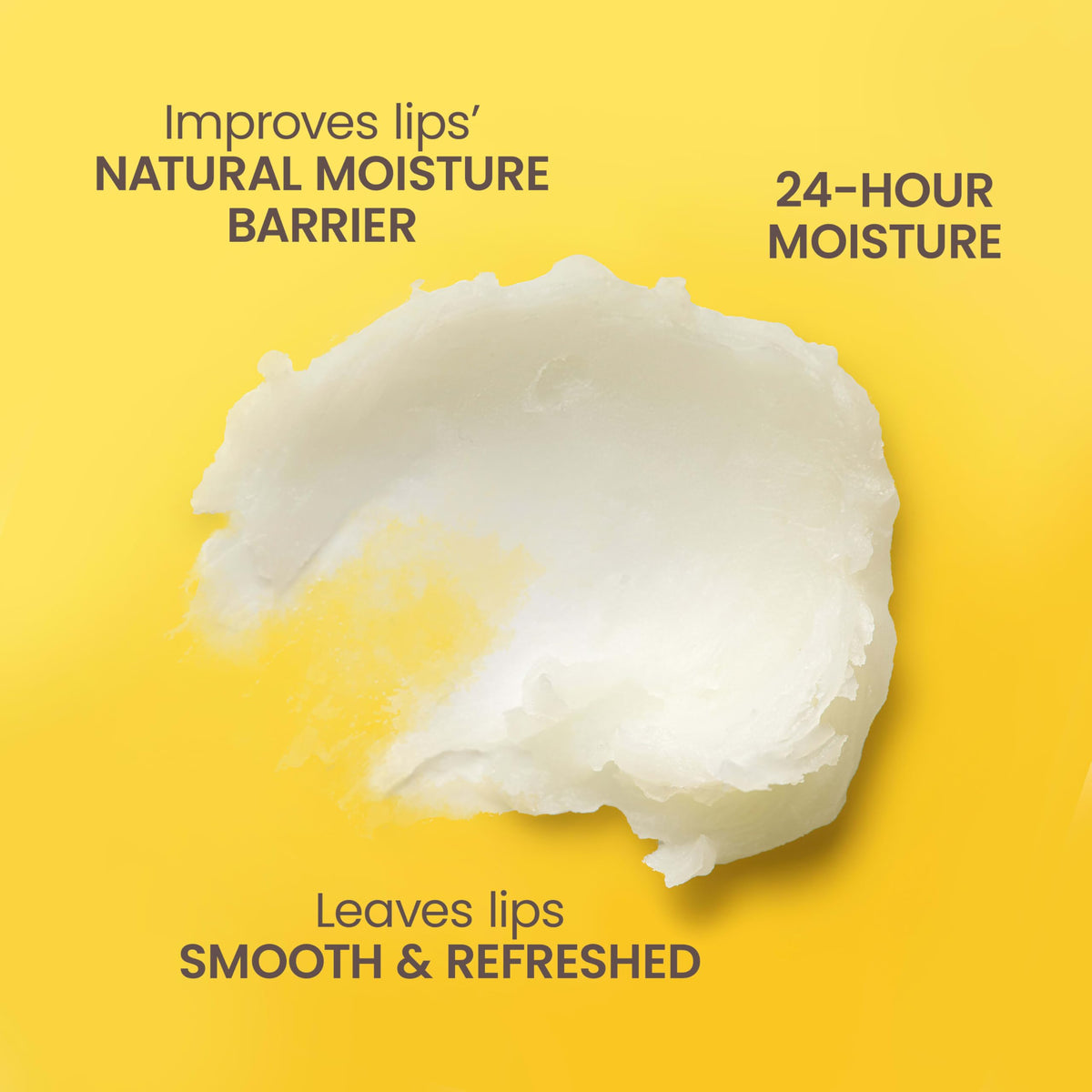 Burt's Bees beeswax tube label highlighting natural-origin beeswax benefit