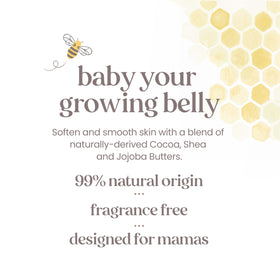 Burt's Bees tub beside bath items conveying bedtime routine and skin comfort
