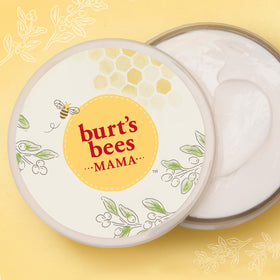 Burt's Bees jar on bathroom shelf illustrating easy daily access