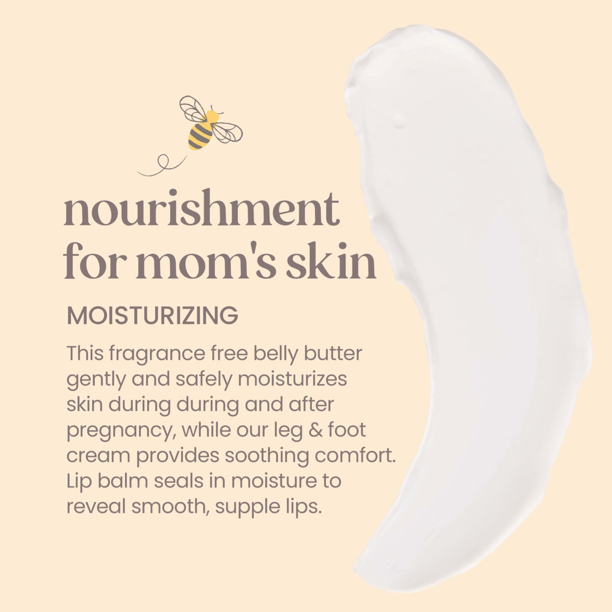 Burt's Bees belly butter texture close-up for deep hydration