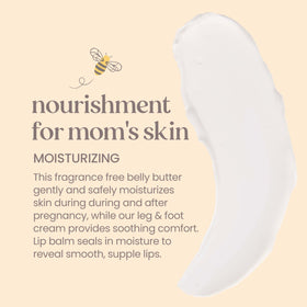 Burt's Bees belly butter texture close-up for deep hydration