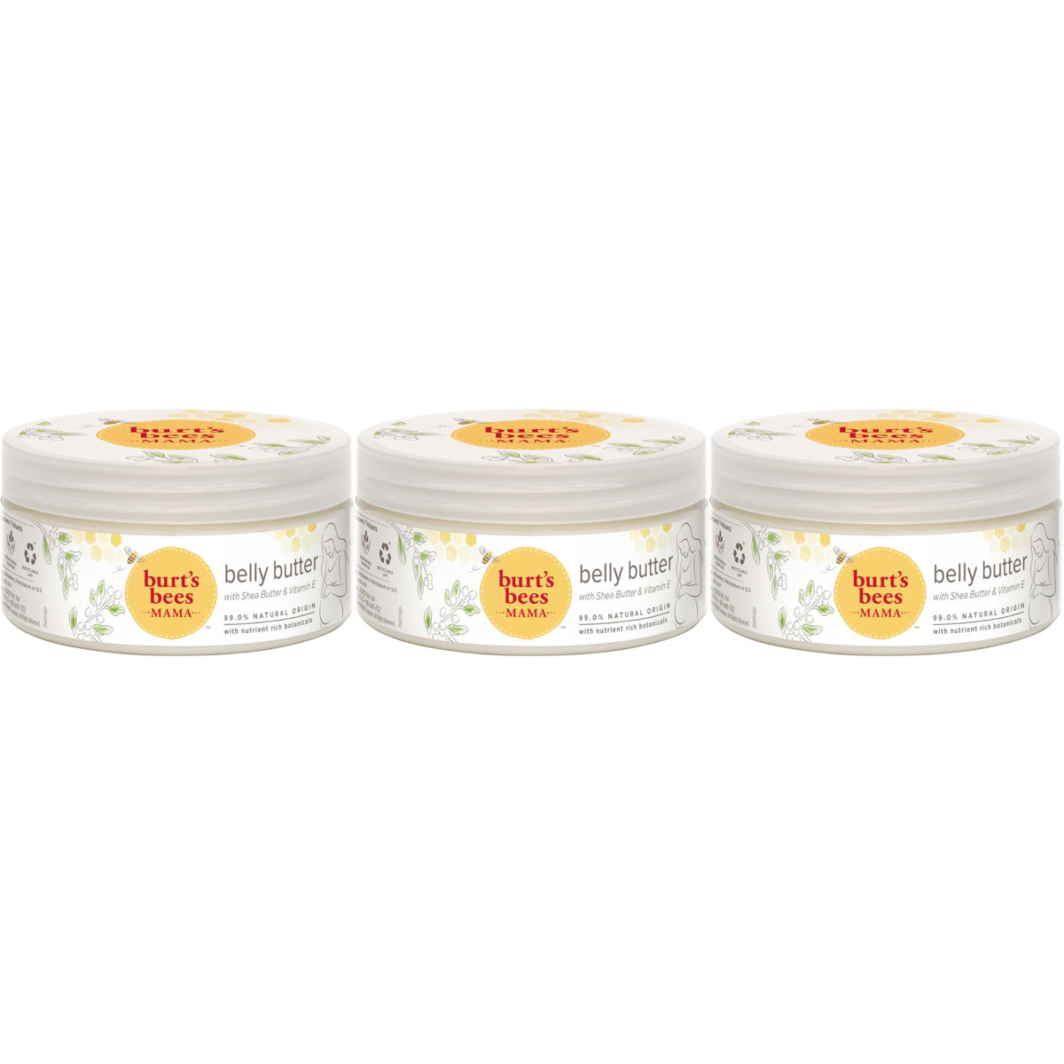 Burt's Bees jar front label showing product and soothing hydration