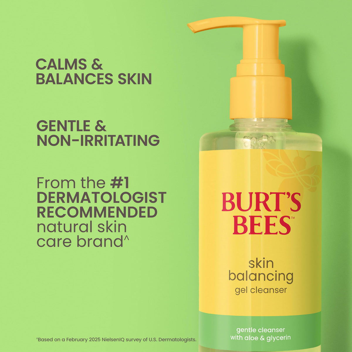 Burt's Bees bottle next to ruler showing 8 fl oz size
