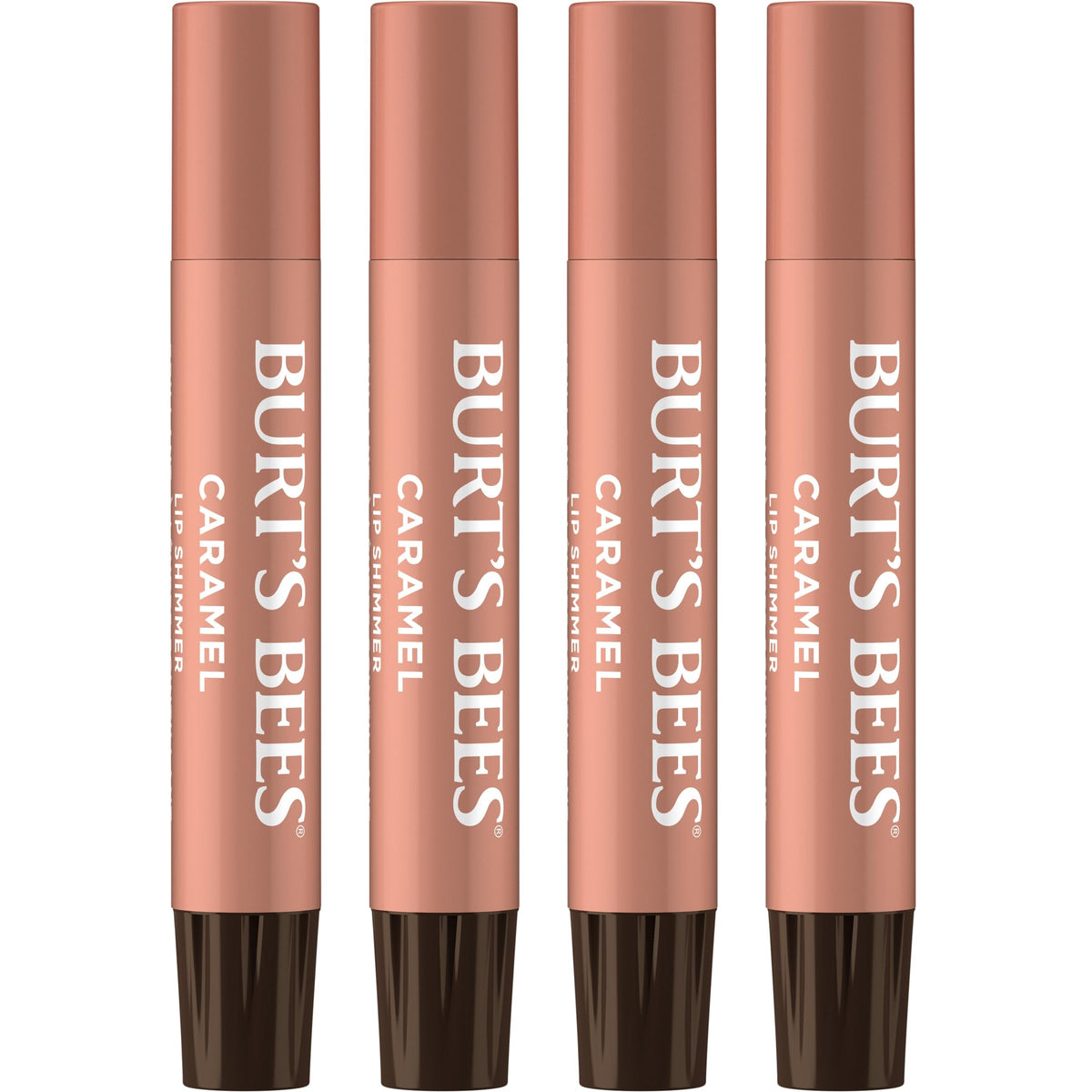Burt's Bees caramel front packaging showing shade and benefit