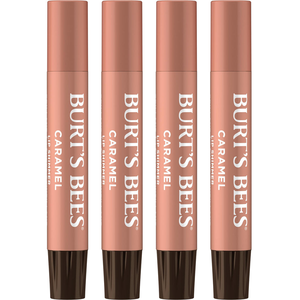 Burt's Bees caramel front packaging showing shade and benefit