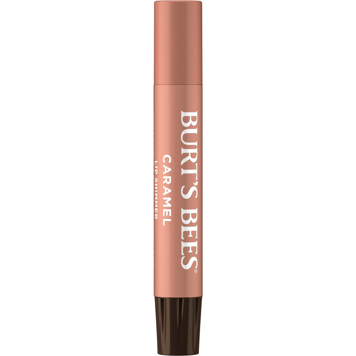 Burt's Bees caramel open stick tip for easy smooth application