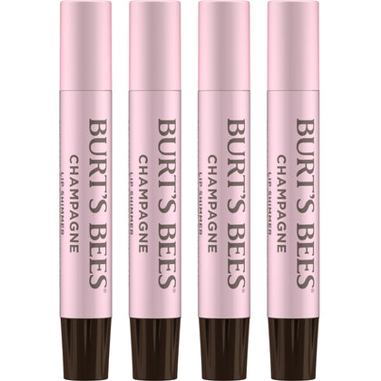 Burt's Bees front packaging showing champagne shimmer and hydrating benefits