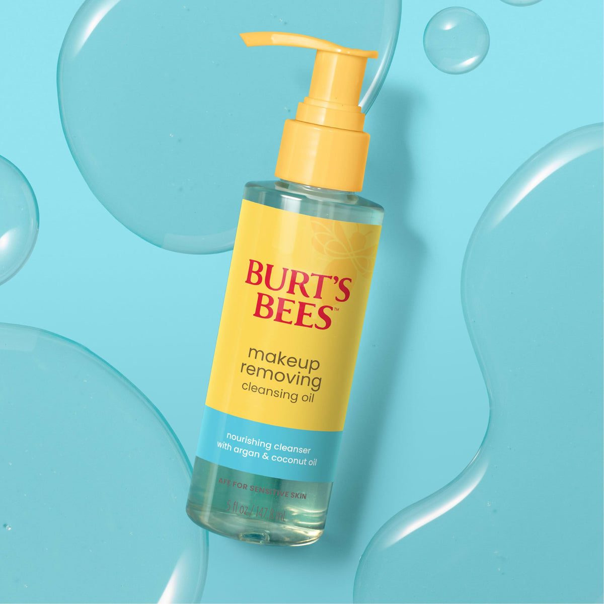 Burt's Bees 5 fl oz bottle beside common item showing true size and scale
