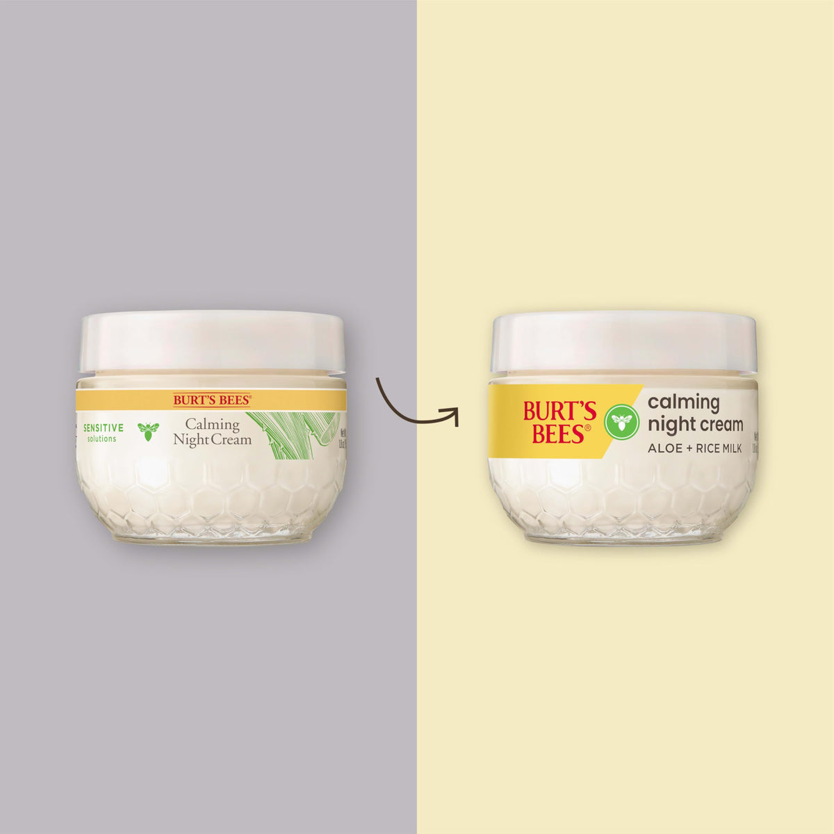 Burt's Bees close-up cream texture illustrating rich hydrating feel