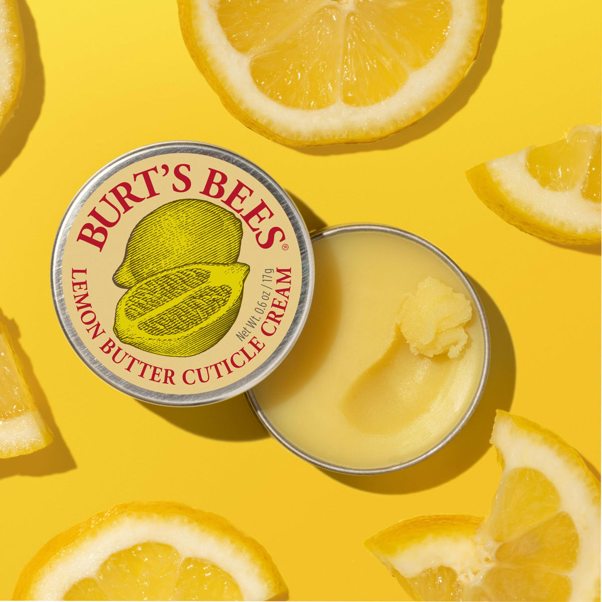 Burt's Bees being massaged into cuticle demonstrating fast absorption and softer skin