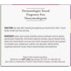 Burt's Bees cream layered under makeup in morning routine for smoothing effect