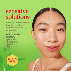 Burt's Bees aloe and rice milk ingredients emphasize soothing benefits