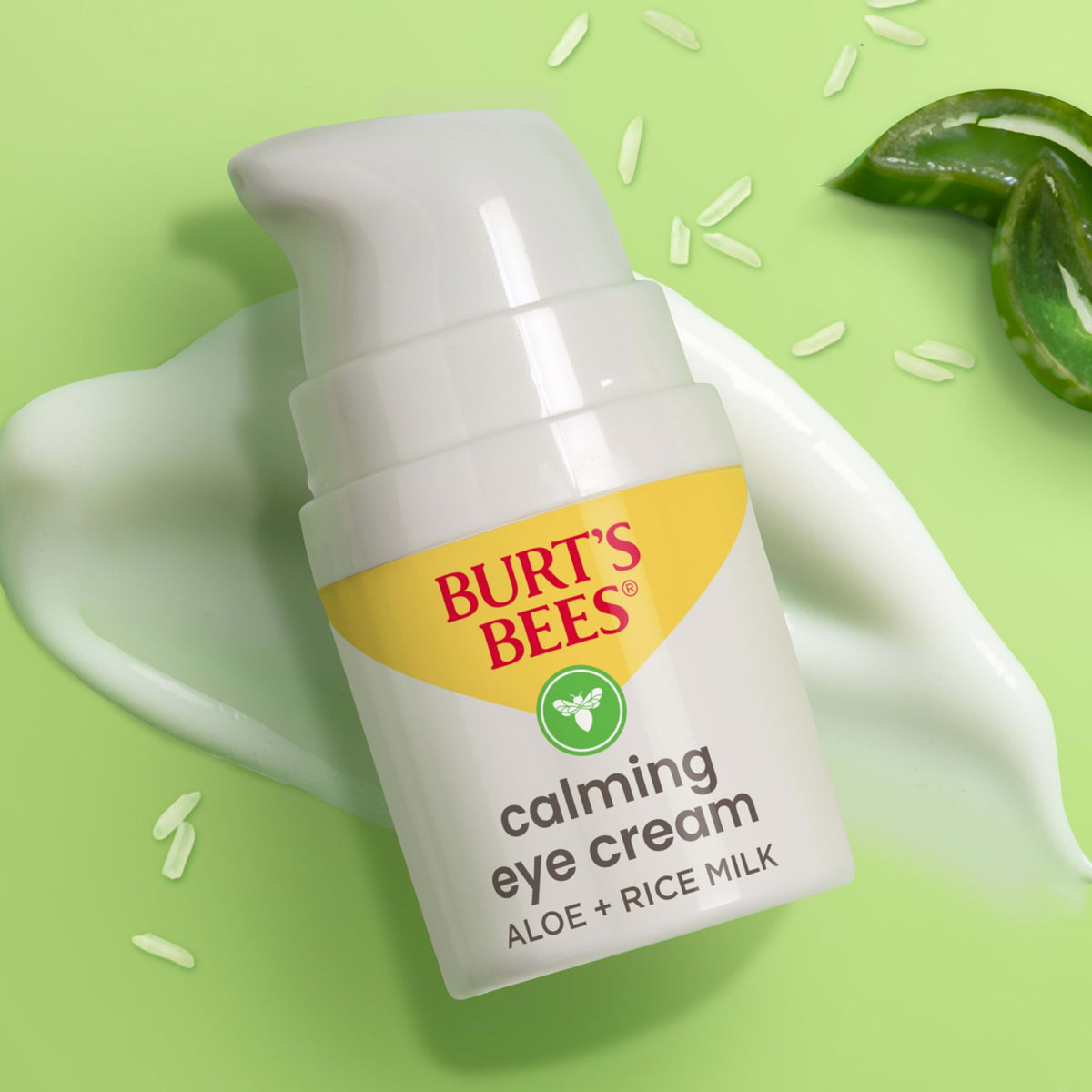 Burt's Bees product label detail highlighting natural-origin formula