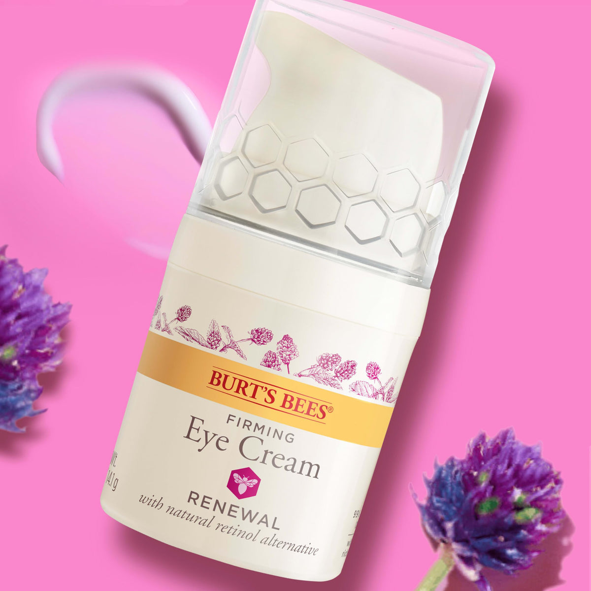Burt's Bees Renewal serum and eye cream paired to show routine synergy