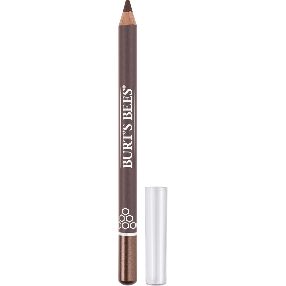 Burt's Bees front packaging showing warm brown pencil and benefits