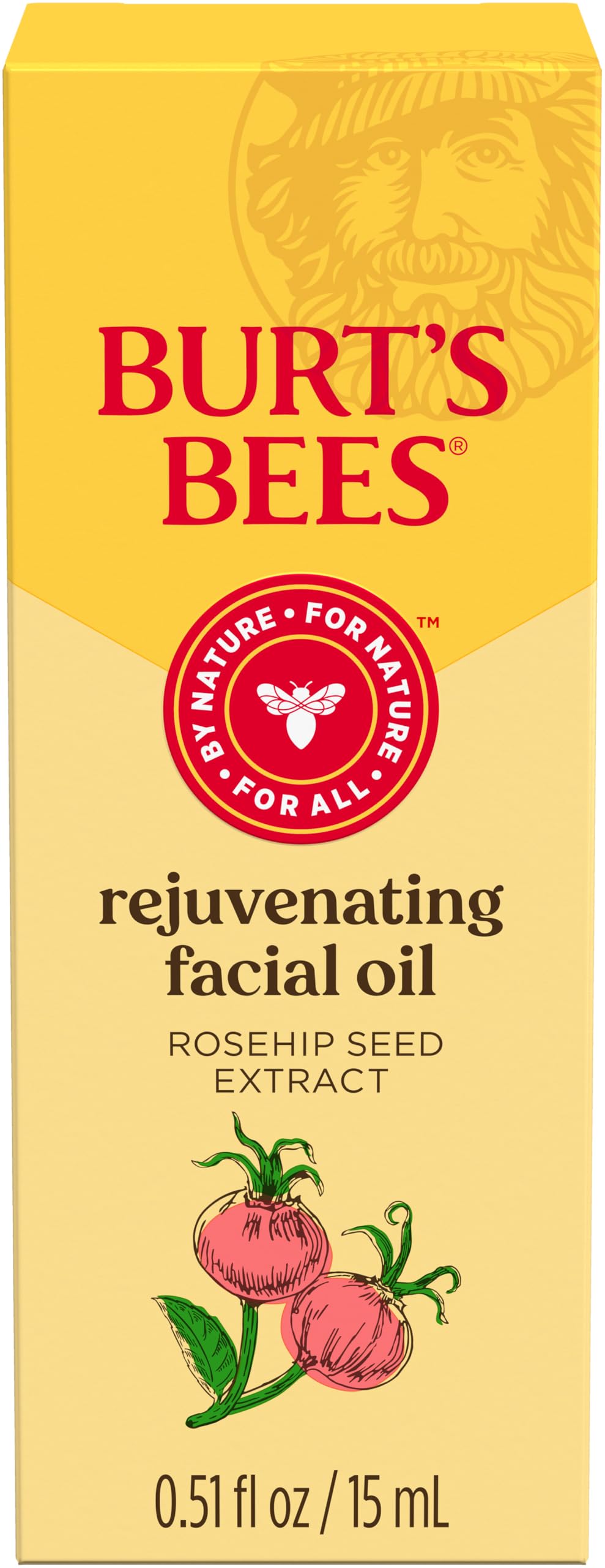 Burt's Bees oil in a nighttime routine setting showing replenishing overnight benefit