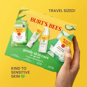Burt's Bees facial towelettes pack detail for easy on-the-go makeup removal