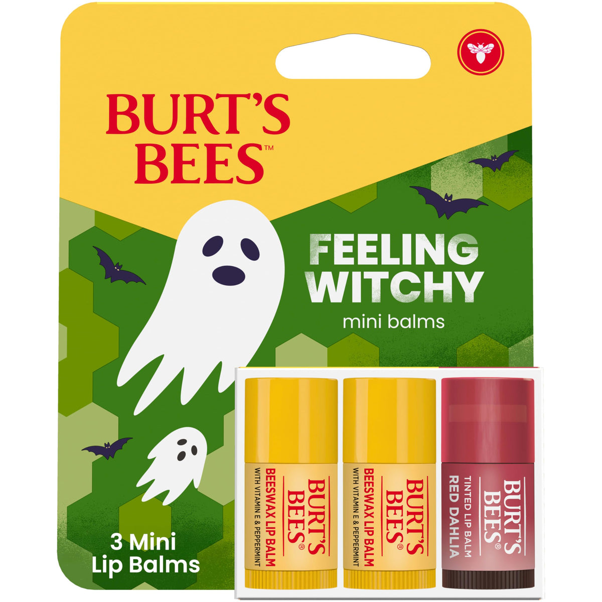 Burt's Bees front packaging showing festive Halloween theme and gift-ready design