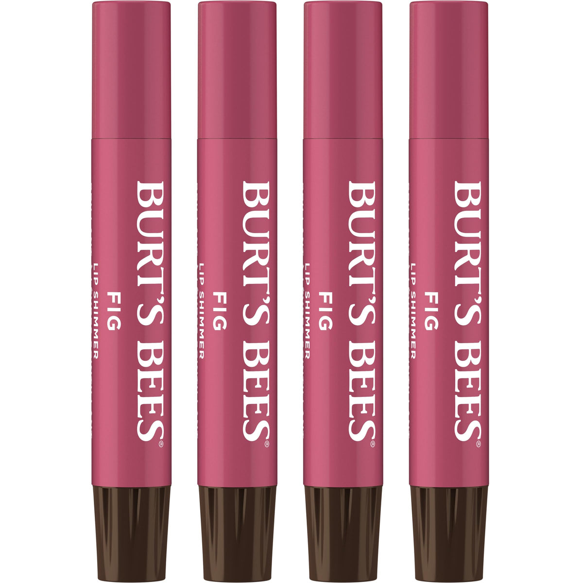 Burt's Bees fig balm front packaging showing warm shimmer and benefits