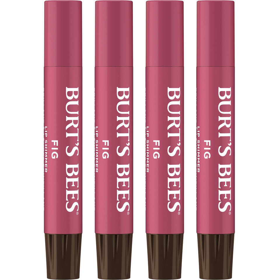 Burt's Bees fig balm front packaging showing warm shimmer and benefits
