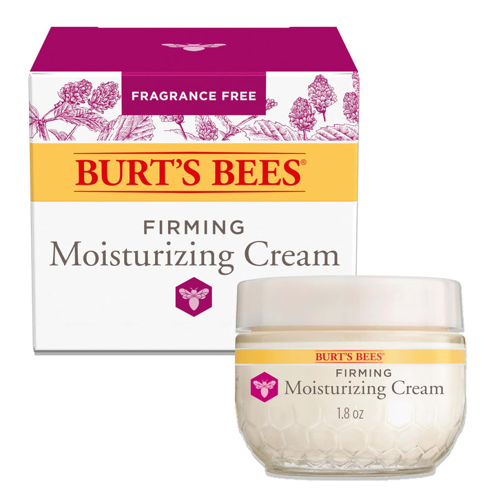 Burt's Bees front packaging showing jar and branding benefit of natural hydration