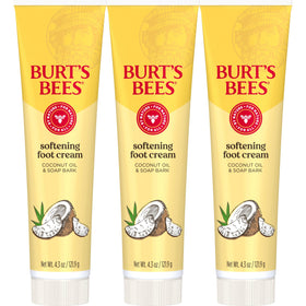 Burt's Bees front packaging showing three 4.3 oz tubes and product name benefit