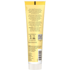 Burt's Bees foot cream being massaged into feet showing improved softness