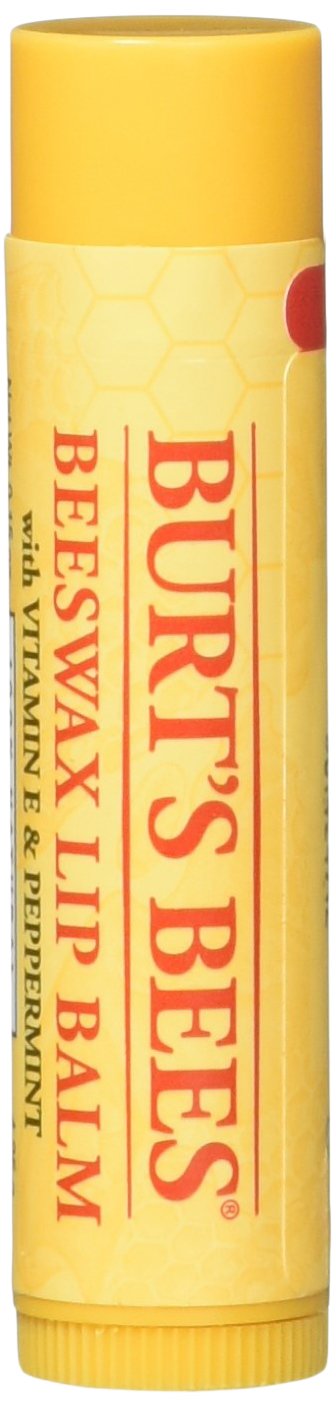 Burt's Bees front-facing pack of ten tubes showing label and compact tubes for easy carrying