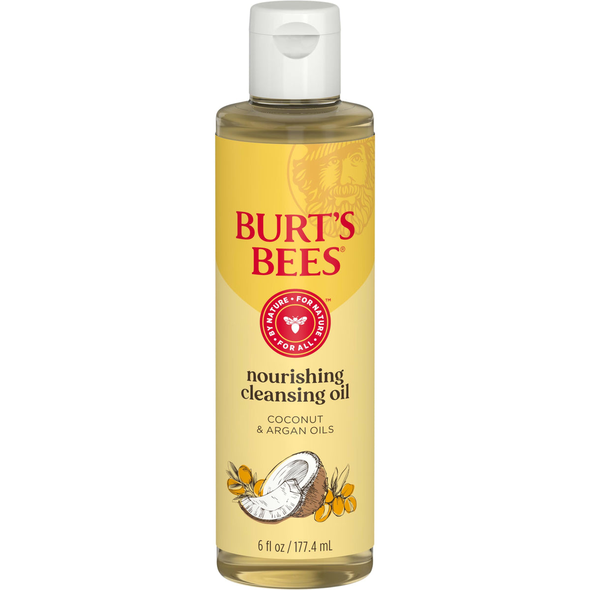 Burt's Bees front packaging showing bottle and branding for gentle cleansing