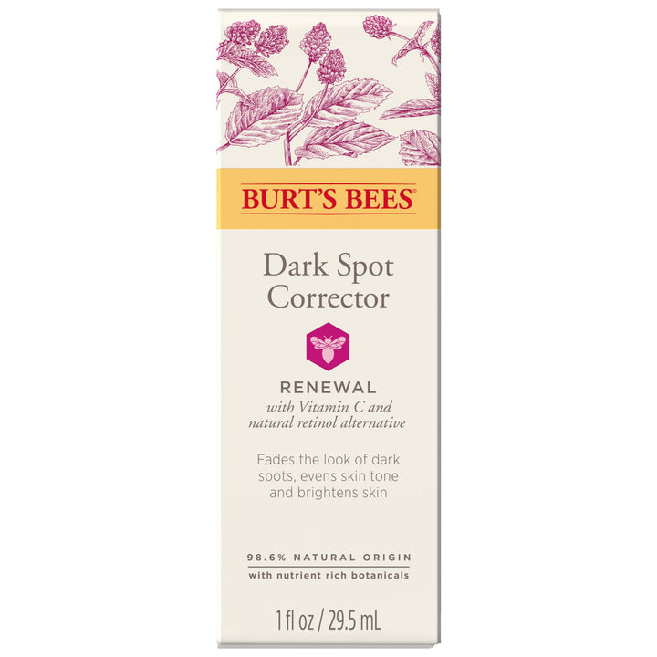 Burt's Bees front packaging showing bottle and brand for clear product ID