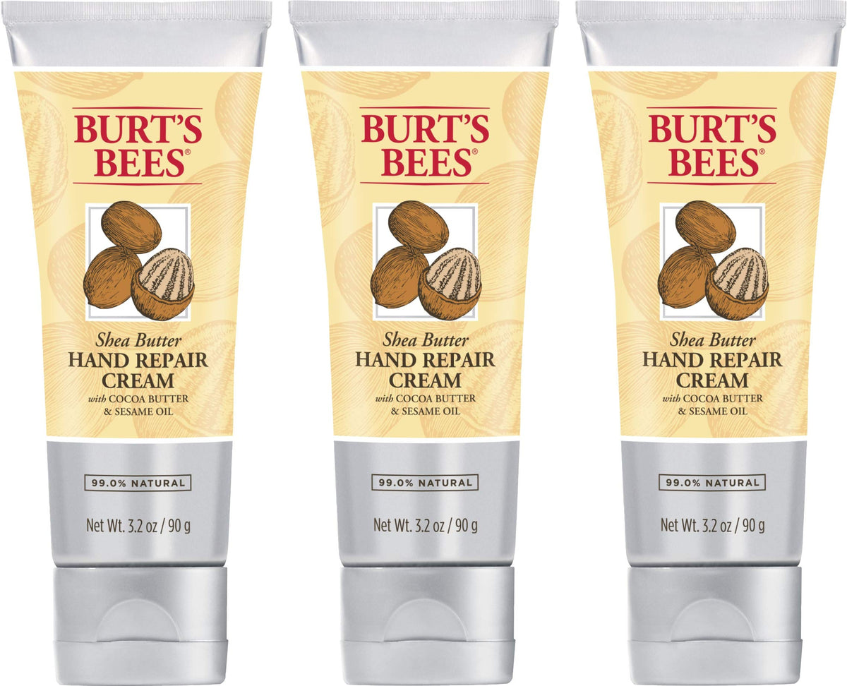 Burt's Bees front packaging showing tube and product name for reliable moisturizing