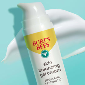 Burt's Bees gel cream applied on face demo delivering non-greasy hydration