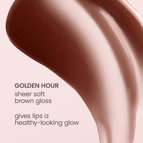 Burt's Bees product in peach-themed lifestyle scene for flavor