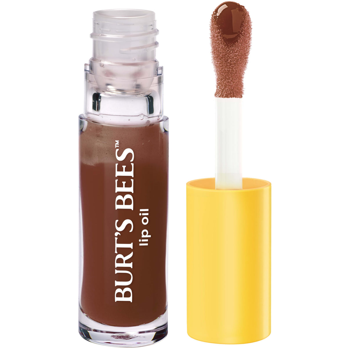 Burt's Bees plush wand applicator delivering precise gloss
