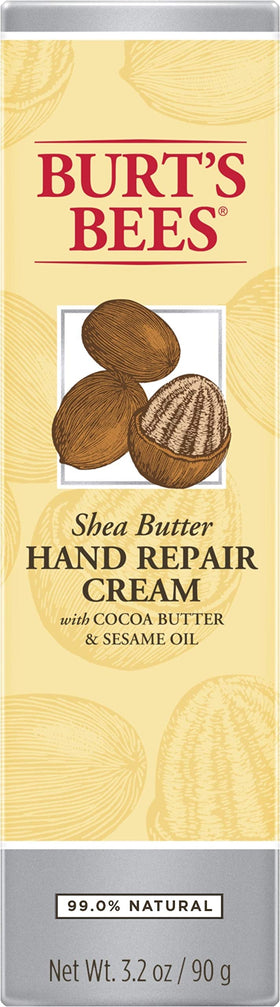Burt's Bees hands applying cream showing hydration and softening benefit