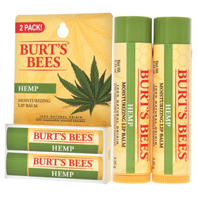 Burt's Bees lip balm in an outdoor setting demonstrating protection and long-lasting moisture