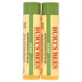Burt's Bees open tube showing smooth balm texture and easy glide for soft lips